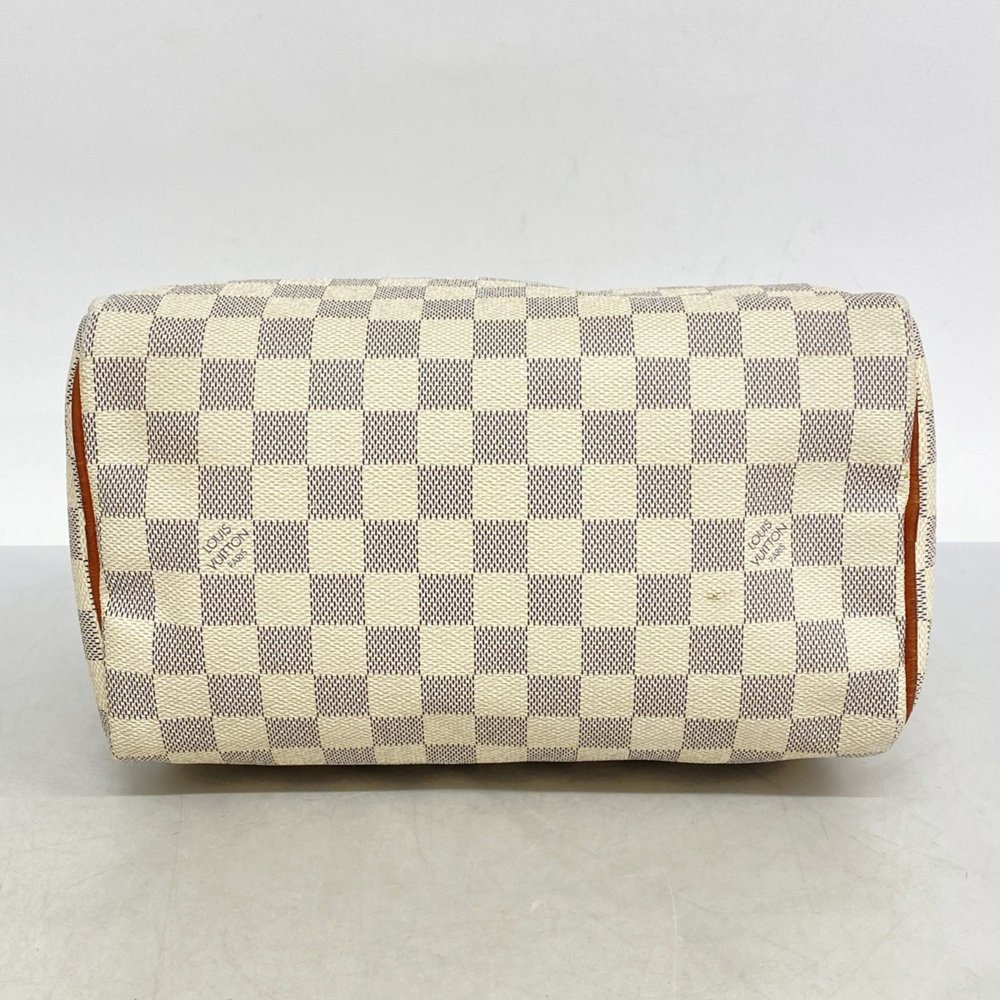 LOUIS VUITTON White Damier Speedy 25 Bag - Picture 3 of 16